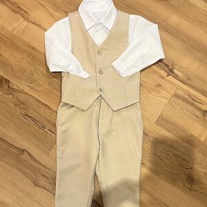 Boys 2T dress suit set white dress shirt